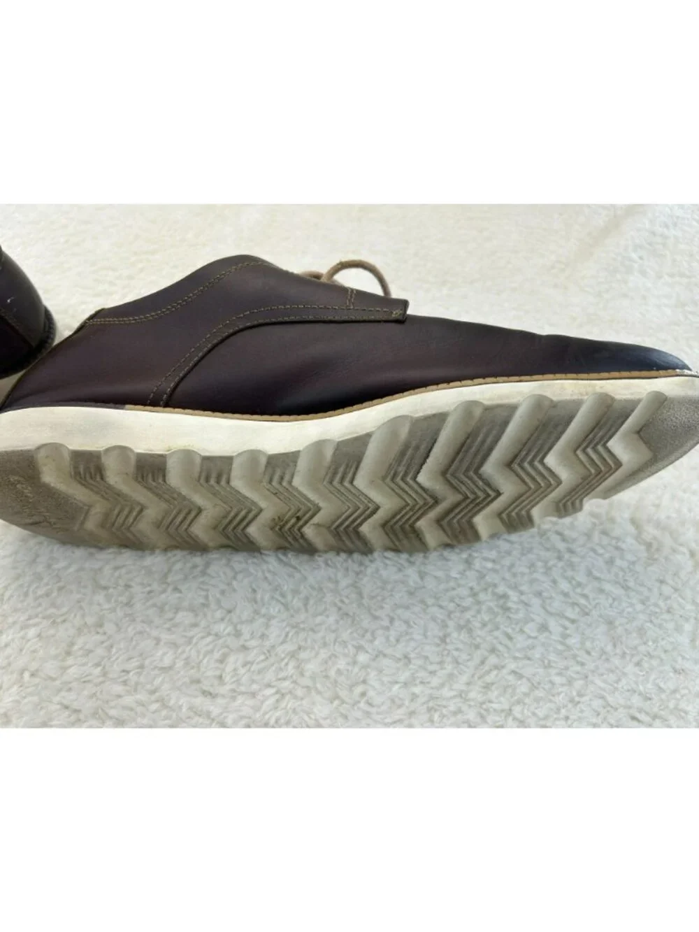 Cole Haan Mens Leather Lace-Up Brown Shoes Size 11M Round Toe Pre-Owned